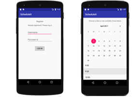 scheduleIt app